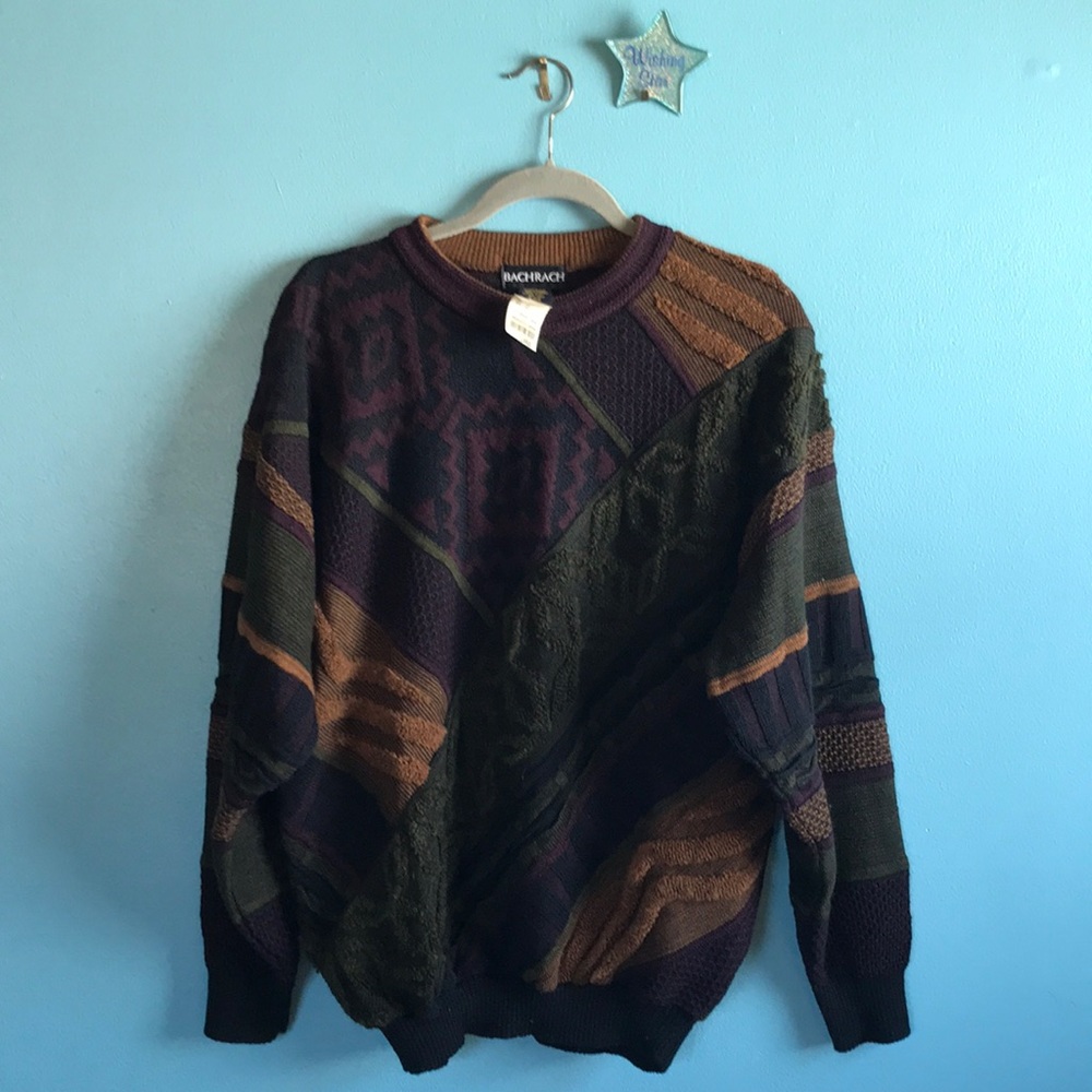 Bachrach NWT Textured Sweater Sz L
